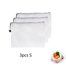 Load image into Gallery viewer, Reusable Vegetable Fruit Mesh Produce Bags Washable Eco Friendly Bags for Grocery Shopping Storage Toys Sundries