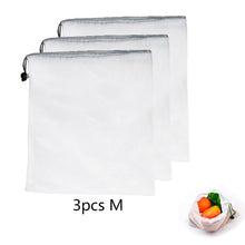 Load image into Gallery viewer, Reusable Vegetable Fruit Mesh Produce Bags Washable Eco Friendly Bags for Grocery Shopping Storage Toys Sundries