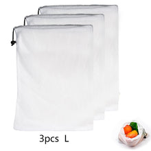 Load image into Gallery viewer, Reusable Vegetable Fruit Mesh Produce Bags Washable Eco Friendly Bags for Grocery Shopping Storage Toys Sundries